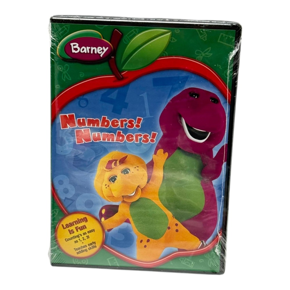 Barney DVD Numbers Numbers New Sealed Educational Preschool Counting Sing‎